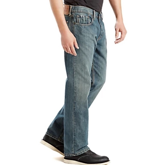 🌻Levi's 559 Medium Wash Relaxed Straight Fit Jeans Men's Size 46x32 - Picture 3 of 8
